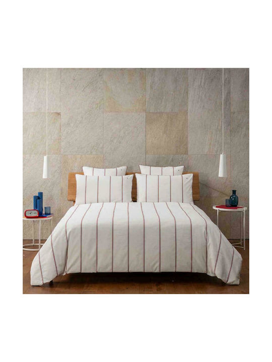 Tommy Hilfiger James Pillowcase with Envelope Cover White 50x80cm.
