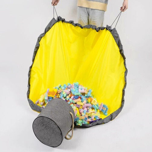 Kruzzel Kinder Spielmatte aus Stoff Gelb 31x27x135cm 1Stück