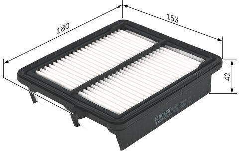 Bosch Car Air Filter for Honda Jazz 1.3 Hybrid
