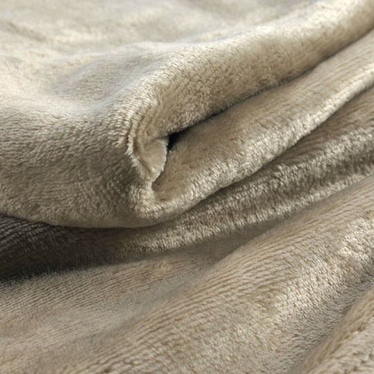 Douceur d'Intérieur Flannel Flanou Πολυθρόνας Π180xΜ220cm Taupe Douceur d'Intérieur Flannel Flanou Πολυθρόνας Π180xΜ220cm Taupe