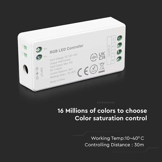 V-TAC Ασύρματο RGB Controller Wi-Fi 2913