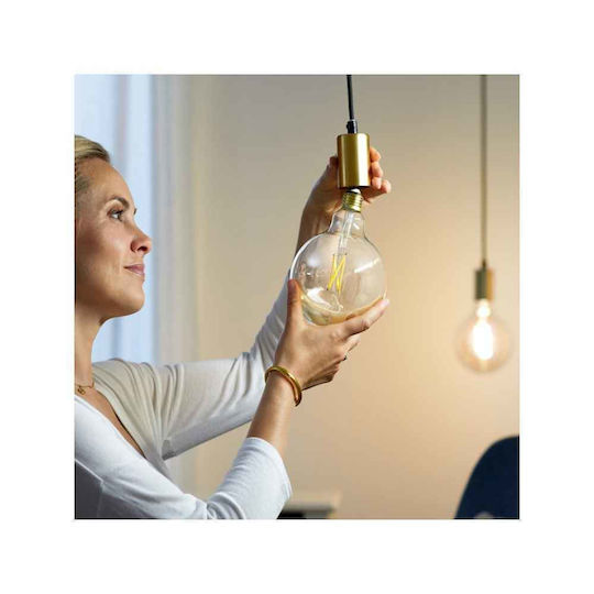 WiZ Смарт крушка LED 40W за фасунга E27 и форма G200 Студено бяло 470лм Димируем