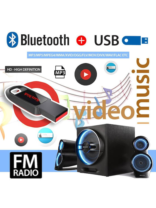 Автомобилна Аудио Система 2DIN (Блутут/USB/AUX) с Тъчскрийн 7"