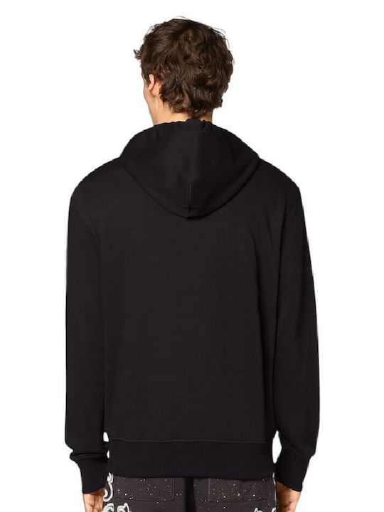 Versace R X Couture Men's Sweatshirt Jacket with Hood Black