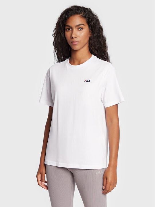 Fila Bari Γυναικείο T-shirt Λευκό 2Pack
