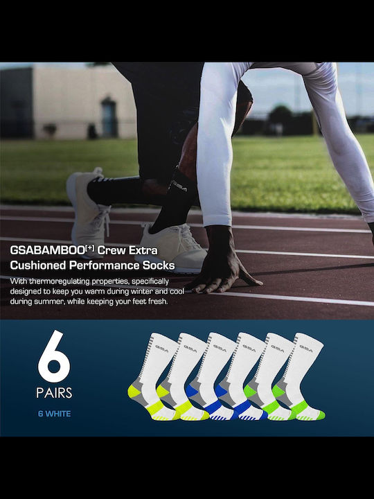 GSA Bamboo Athletic Socks Multicolour 6 Pairs