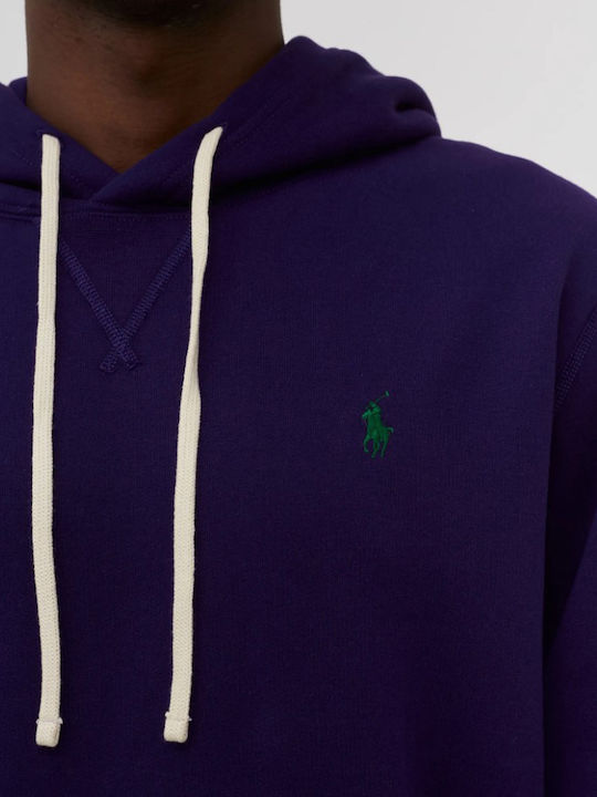 Ralph Lauren Men's Sweatshirt with Hood Purple