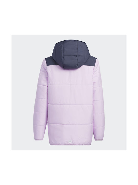 Adidas Kids Sports Jacket short Hooded Lilac