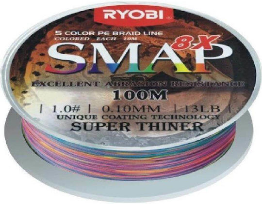 Ryobi Smap x8 Νήμα Ψαρέματος 100m / 0.23mm