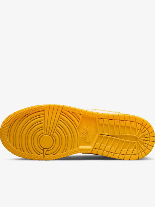 Air  1 Low Gs Αθλητικά Παιδικά Παπούτσια Μπάσκετ με Κορδόνια Κίτρινα