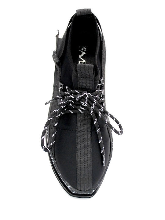 Leona Γυναικεία Flatforms Sneakers Μαύρα