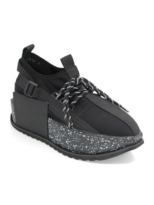 Favela Leona Flatforms Sneakers Μαύρα