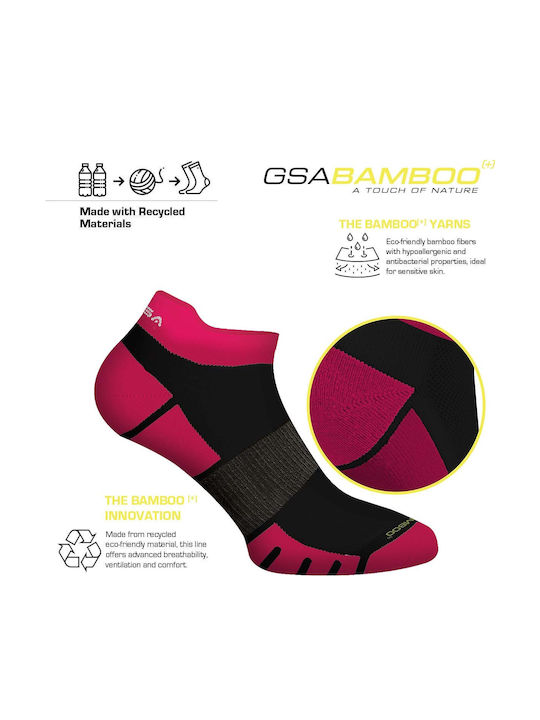 GSA Bamboo Αθλητικές Κάλτσες Πολύχρωμες 6 Ζεύγη