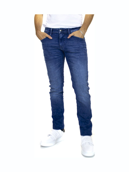 Piers Men's Jeans Pants with Slim Fit Blue
