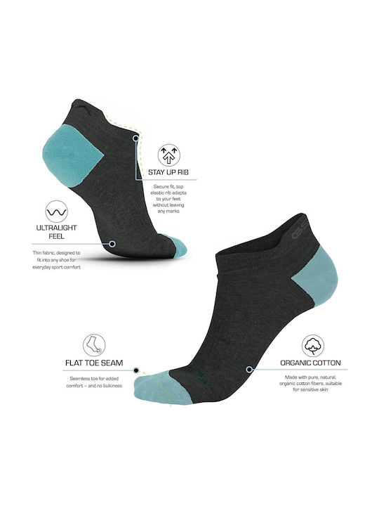 GSA Organicplus Athletic Socks Black 6 Pairs