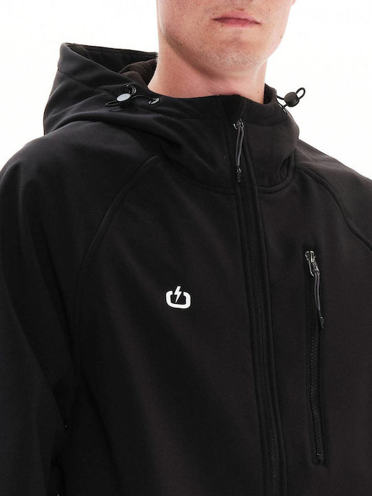 Winter Jacket Softshell Waterproof and Windproof Black