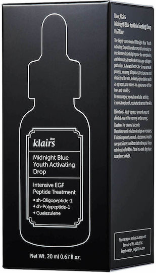 Dear, Klairs Midnight Blue Anti-aging Serum Face with Vitamin E & Peptides 20ml