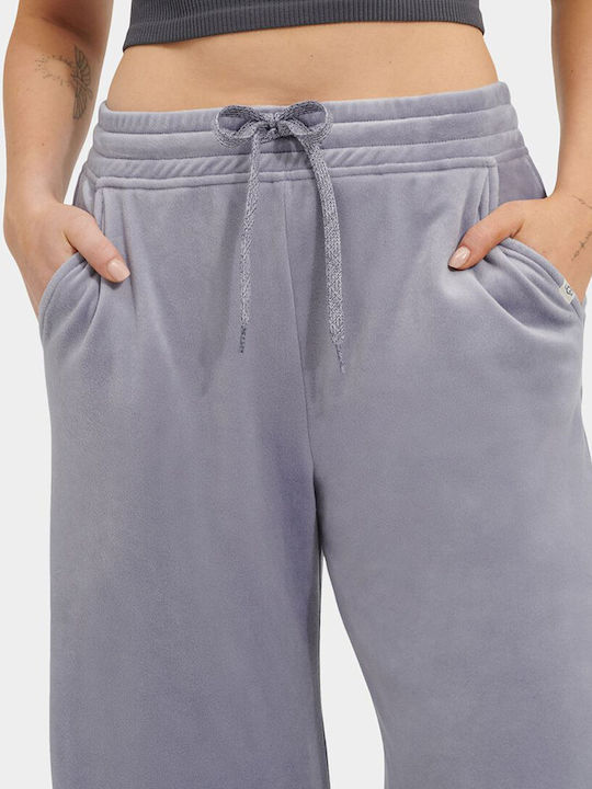 Francey Pantaloni de Trening Larg Catifea Gri