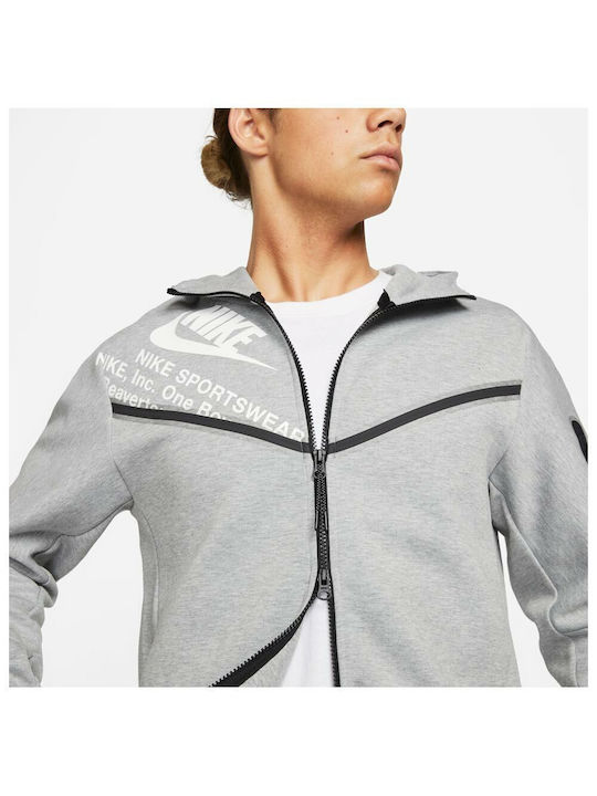 Tech Fleece Sweatshirt mit Kapuze Gray
