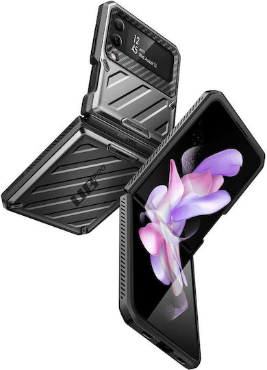 Supcase Unicorn Beetle Pro with Belt Clip 360 Full Cover Πλαστικό 2mm Μαύρο (Galaxy Z Flip4)