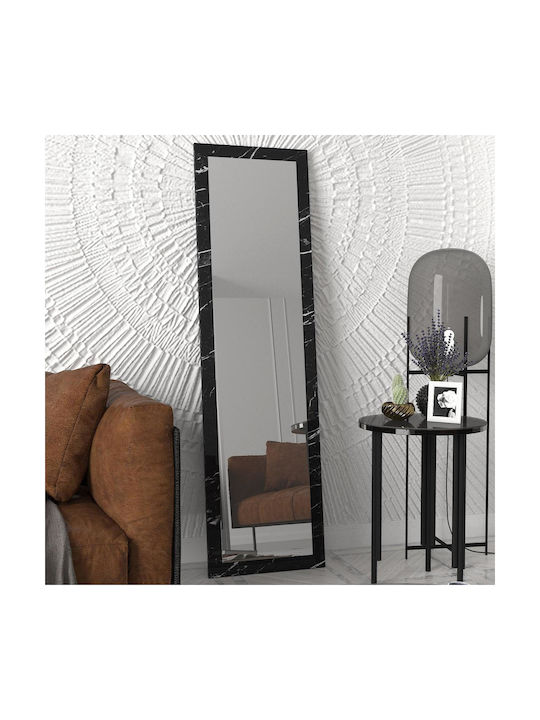 ArteLibre Bhavith Wall Mirror Full Length with Black Wooden Frame 160x45cm 1pcs
