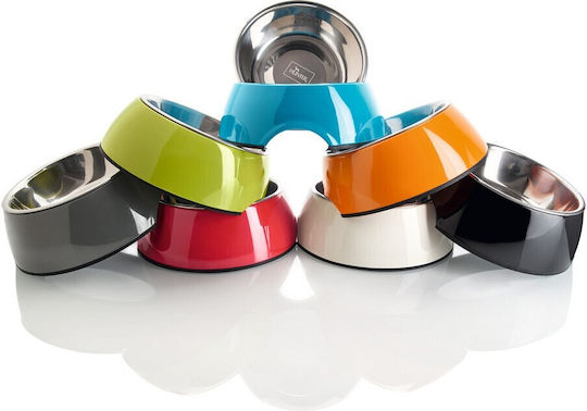 Hunter Stainless Steel Bowl Food for Dog & Cat with Base 350ml 18.5cm in Black Color