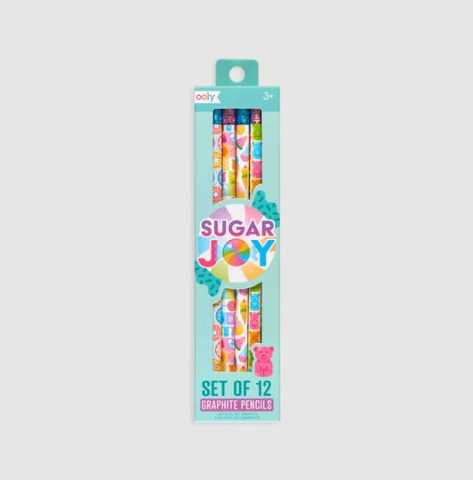 Ooly Pencil HB Set with Eraser 12pcs (Μiscellaneous Designs/Colors)