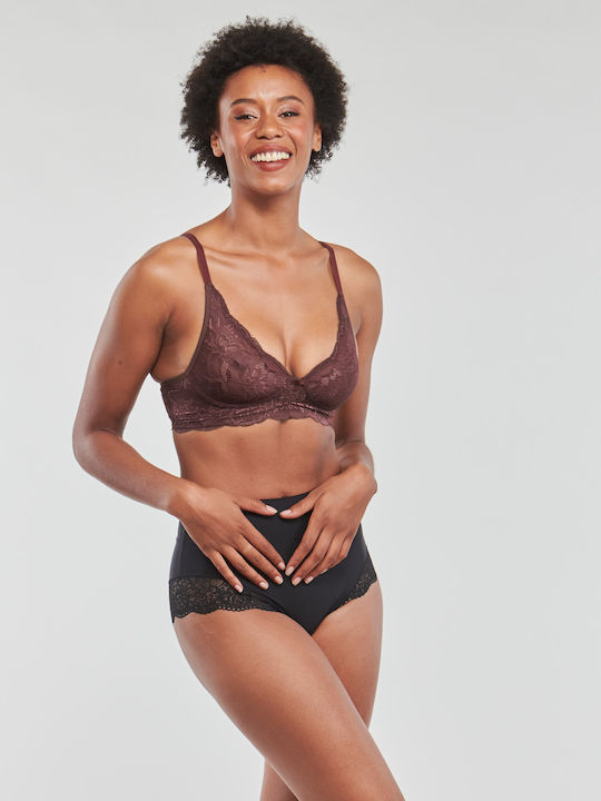 Amourette Charm Chocolate Bra without Padding & without Underwire