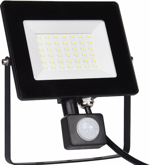 Elvhx Wasserdichter LED Flutlichter 30W Kaltweiß 6500K mit Bewegungssensor und Fotowiderstand IP65