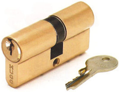 Hugo Locks Lock Cylinder Security GR2S 70mm (30-40) with 3 Keys Gold