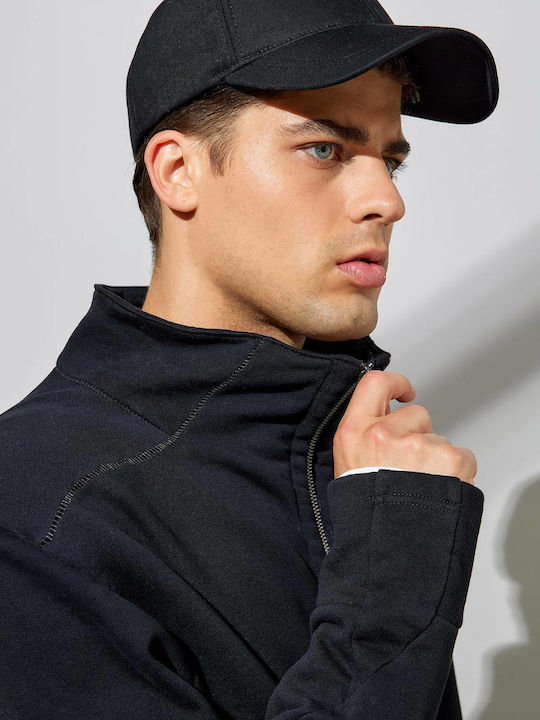 Men's Hooded Cardigan Black