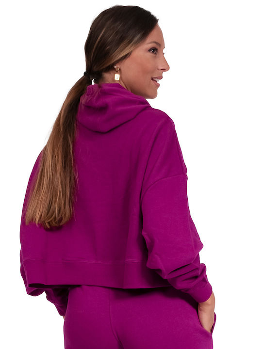 Body Action Women's Hooded Sweatshirt Purple