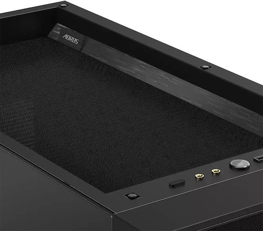 Gigabyte Aorus C500 Gaming Midi Tower Κουτί Υπολογιστή με Πλαϊνό Παράθυρο και RGB Φωτισμό Μαύρο