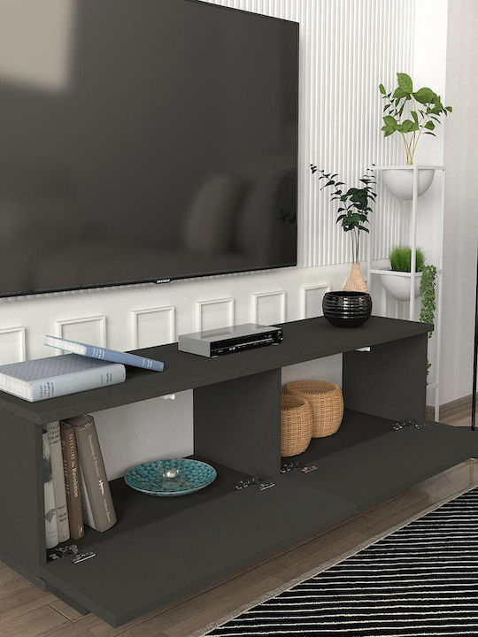 Έπιπλο Τηλεόρασης Alfen Ανθρακί Μ120xΠ35xΥ38cm