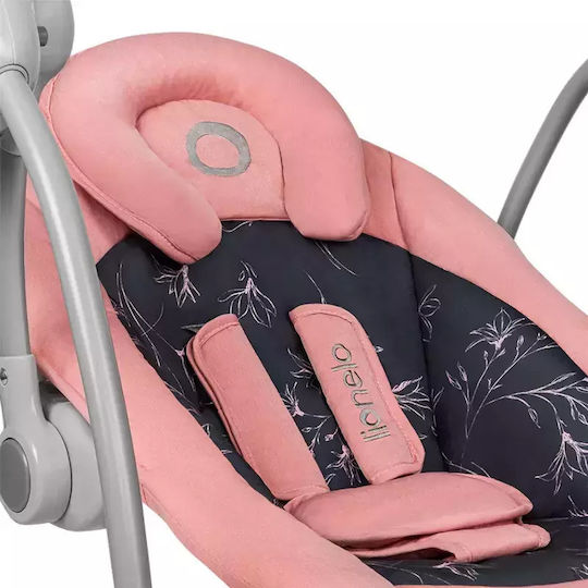 Lionelo Electric Relax pentru Bebeluși Leagăn Ruben cu Muzică Roz pentru Copil până la 12kg