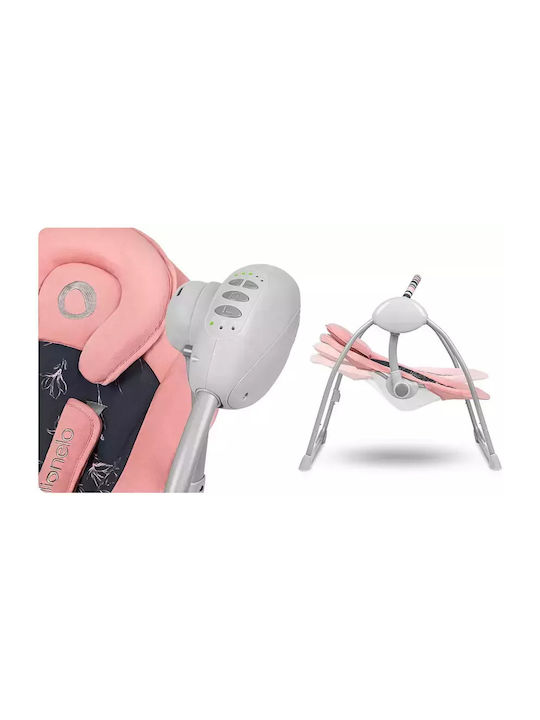Lionelo Ηλεκτρικό Relax Μωρού Κούνια Ruben με Μουσική Pink για Παιδί έως 12kg