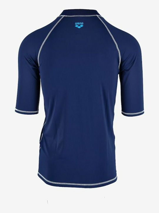 Arena Men's Short Sleeve Sun Protection Shirt Blue