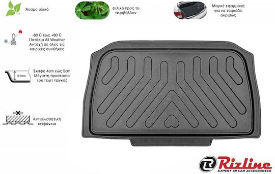 Rizline Trunk Mat Tray Type for Mini Countryman 2010-2016 Black
