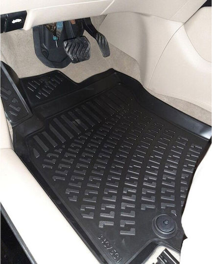 Rizline Set of Front and Rear Mats 4pcs Tray Type for Nissan X-Trail 2013-2021 Black