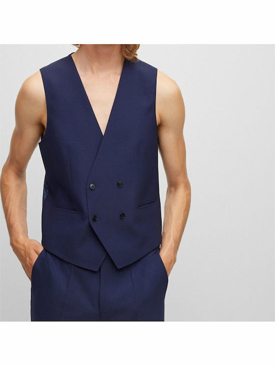 Arti/hesten222 Men's Winter Suit with Vest Slim Fit Blue