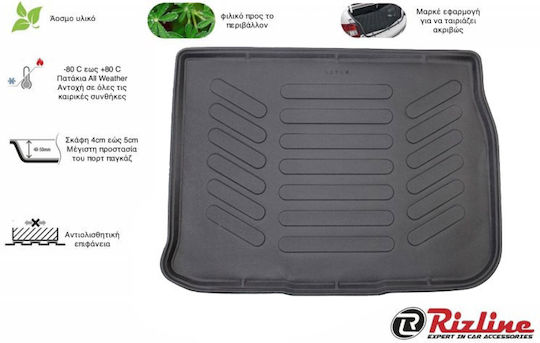 Rizline Trunk Mat Tray Type for Renault Scenic 2003-2009 Black