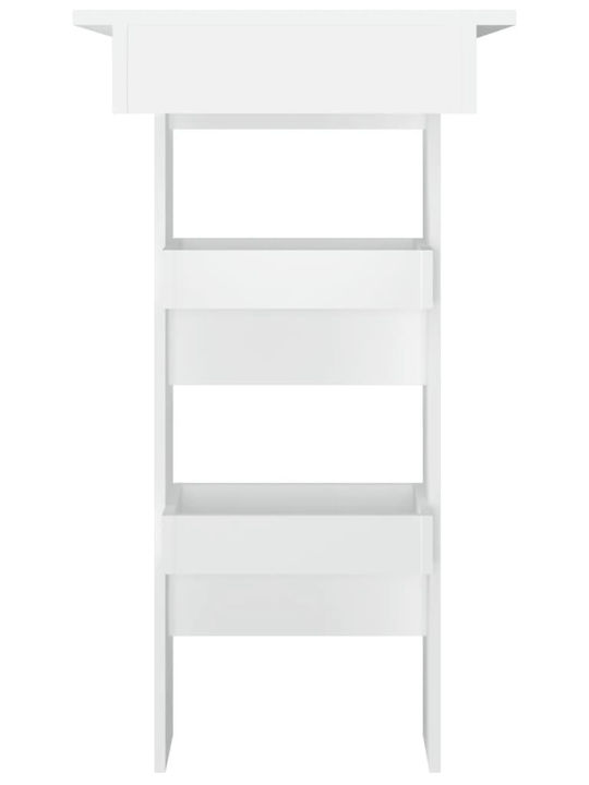 Table Bar Wooden White 102x45x103.5cm