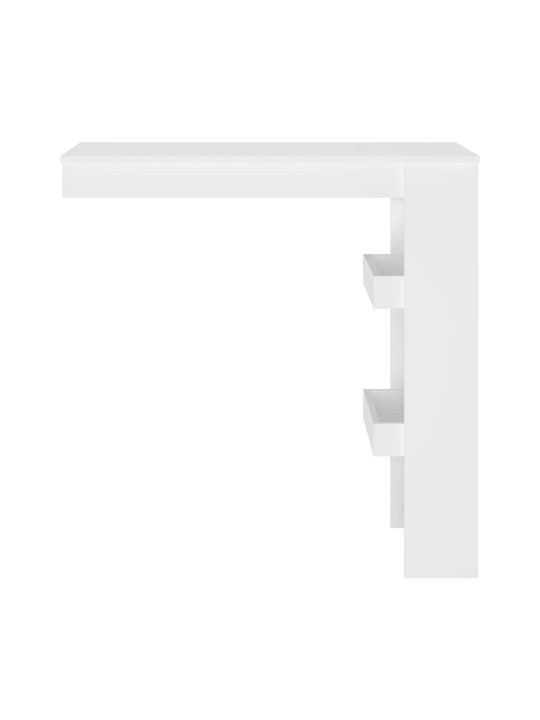 Table Bar Wooden White 102x45x103.5cm