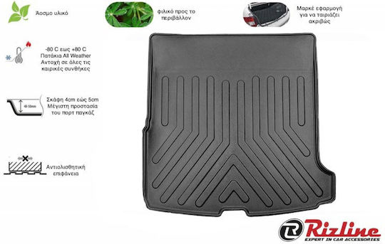 Rizline Trunk Mat Tray Type for Volvo V60 2018 Black