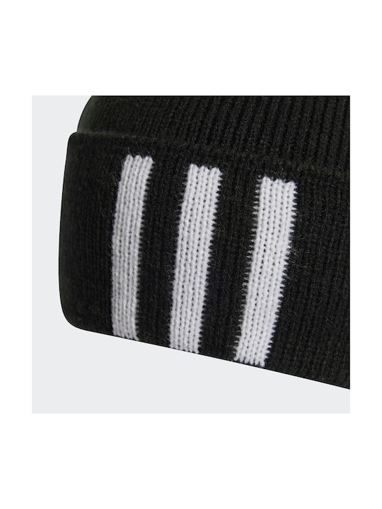 Adidas Stripes Kids Beanie Knitted Black