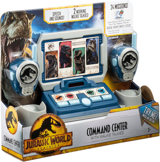 eKids Jurrasic World Walkie Talkies Command Center Paw Patrol For 3+ Years 3 Pieces