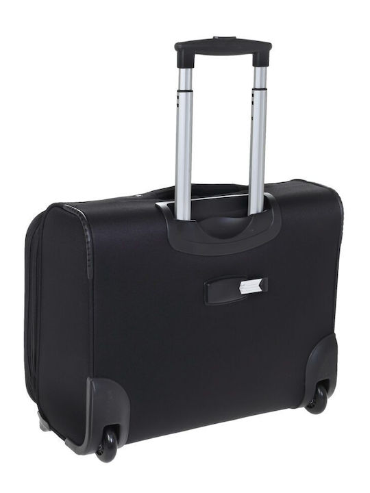 Diplomat ZC6019 Cabin Travel Suitcase Fabric Black with 2 Wheels Height 46cm 6019-45