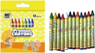 Justnote Non Toxic Crayons Set 12 Colours