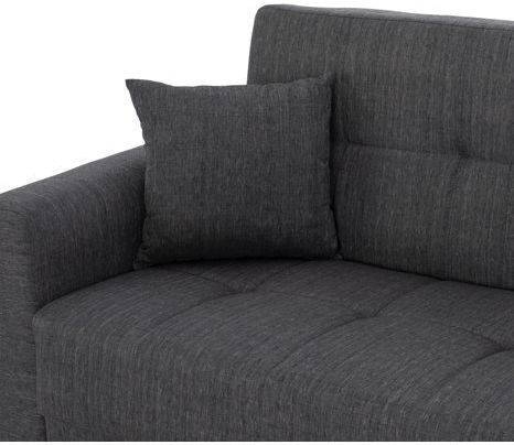 Hema Двуместен Диван Спалня Текстил Сив 190x84x88см.