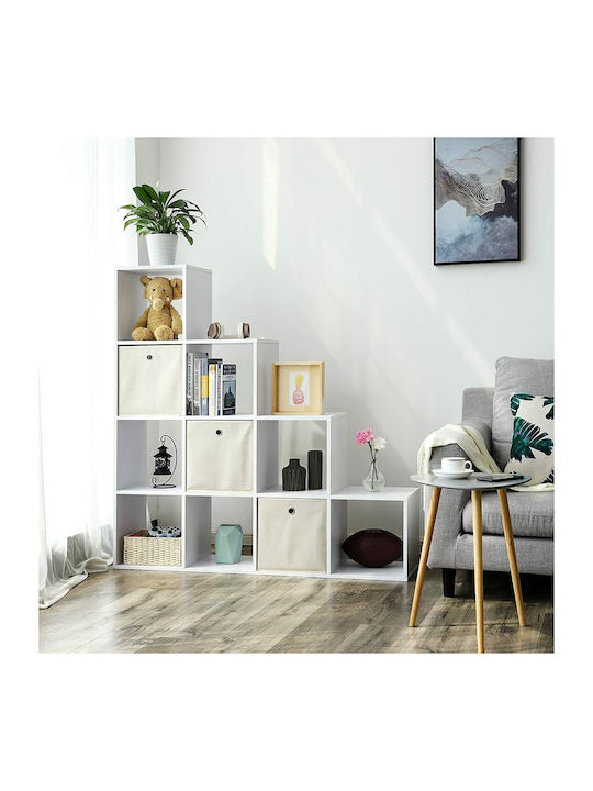 Bibliotecă Alb 129.5x29x129.5cm